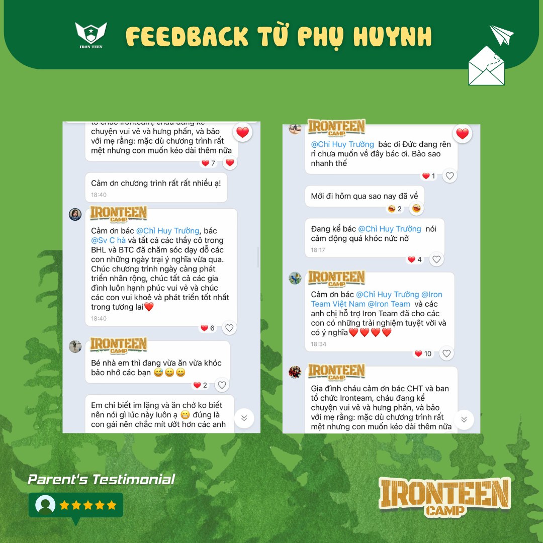 Hình ảnh feedback IRON TEEN CAMP 4